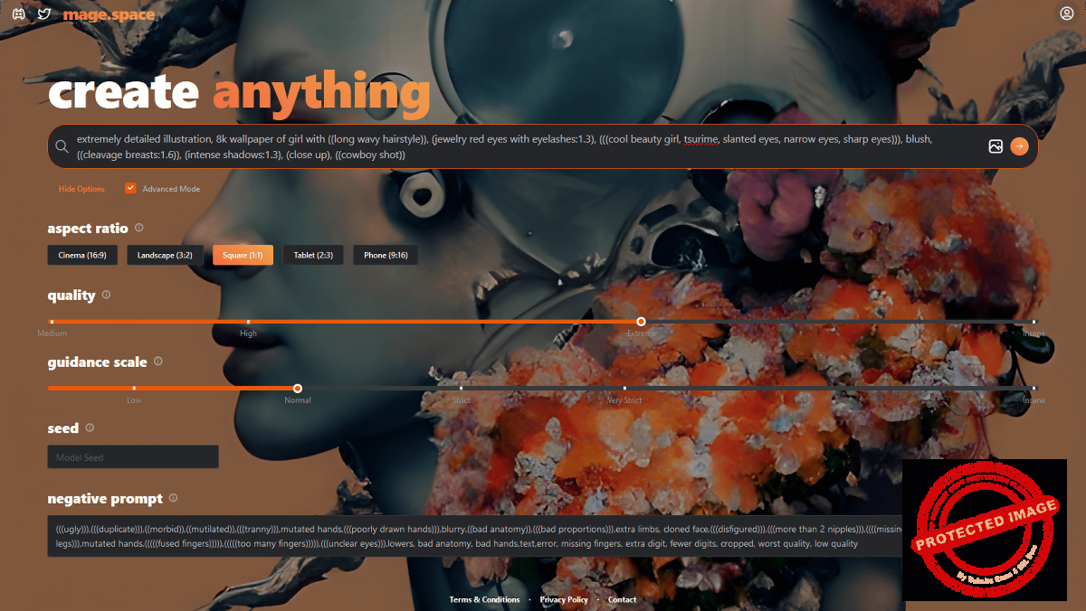 الفن بالذكاء الاصطناعي – 7 أدوات مجانية إبداعية للذكاء الاصطناعي 3 Mage.Space website for ai images