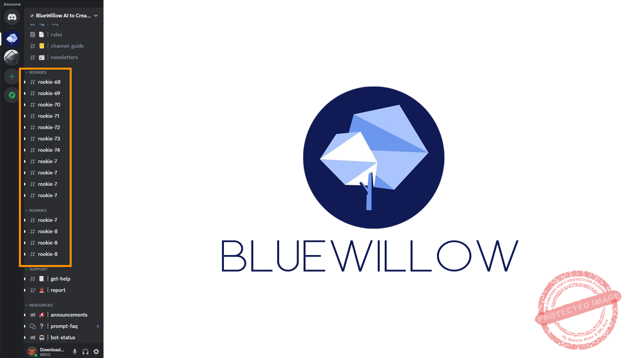 الفن بالذكاء الاصطناعي – 7 أدوات مجانية إبداعية للذكاء الاصطناعي 2 BlueWillow generative ai website