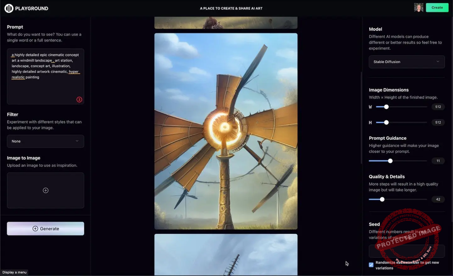 الفن بالذكاء الاصطناعي – 7 أدوات مجانية إبداعية للذكاء الاصطناعي 5 playgroundai.com generative art