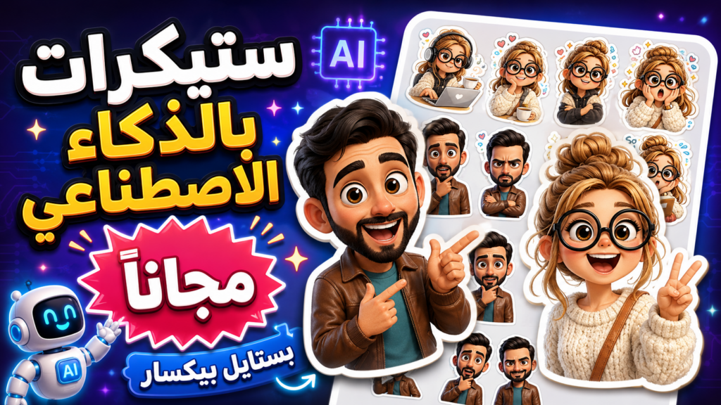 صناعة ستيكرات بالذكاء الاصطناعي مجانا