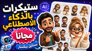 صناعة ستيكرات بالذكاء الاصطناعي مجانا