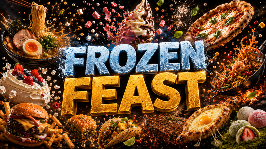 تقنية اللقطة المتجمدة Frozen moment مع اعلانات الطعام