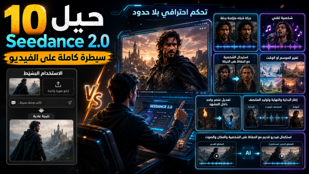 افضل 10 حيل لأحتراف موديل فيديو Seedance 2.0